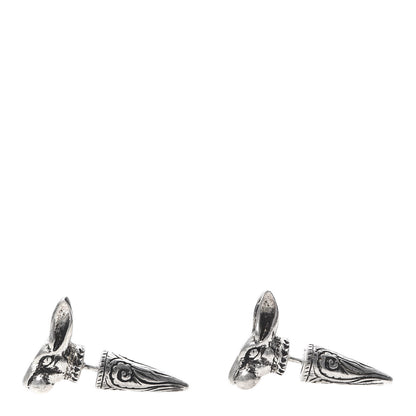 Gucci Sterling Silver Anger Forest Rabbit Earrings 2 of 7