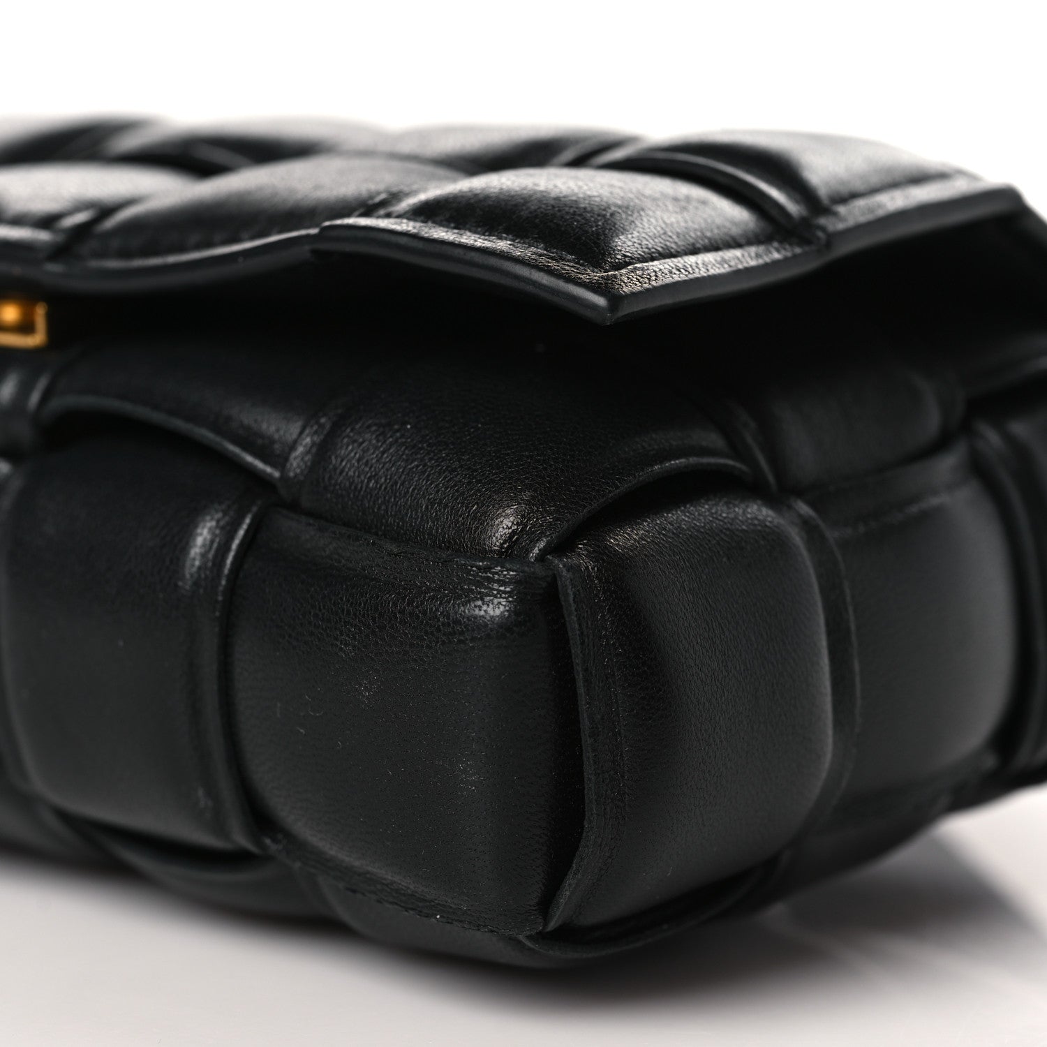 Bottega Veneta Nappa Maxi Intreccio Small Padded Cassette Crossbody Bag Black 9 of 9