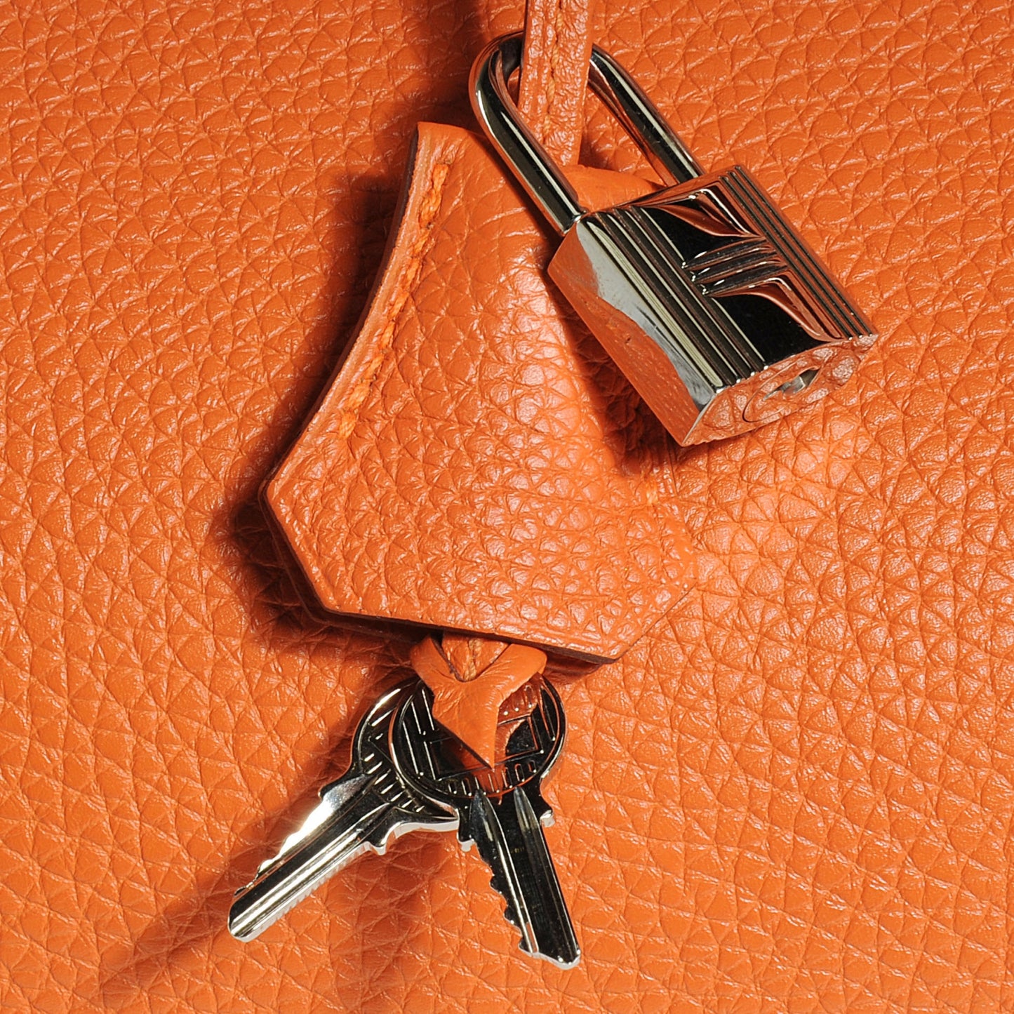 Taurillon Clemence Birkin 35 Orange