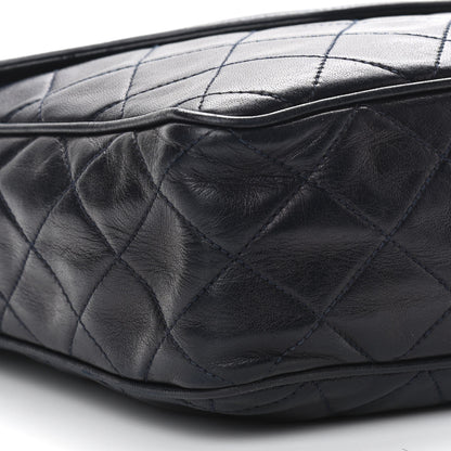Chanel Lambskin Quilted Tassel Camera Case Navy 9 of 14