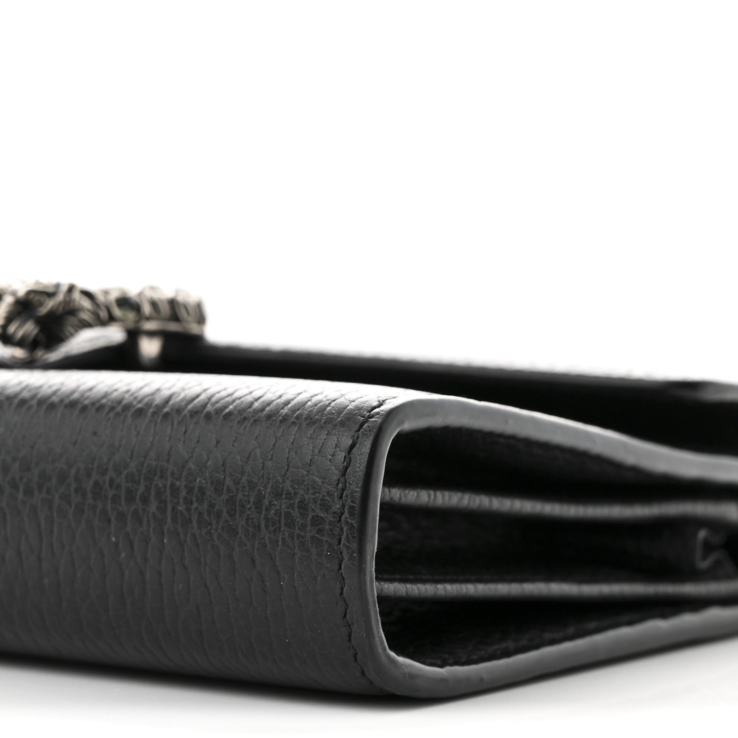 Calfskin Mini Dionysus Chain Wallet Black