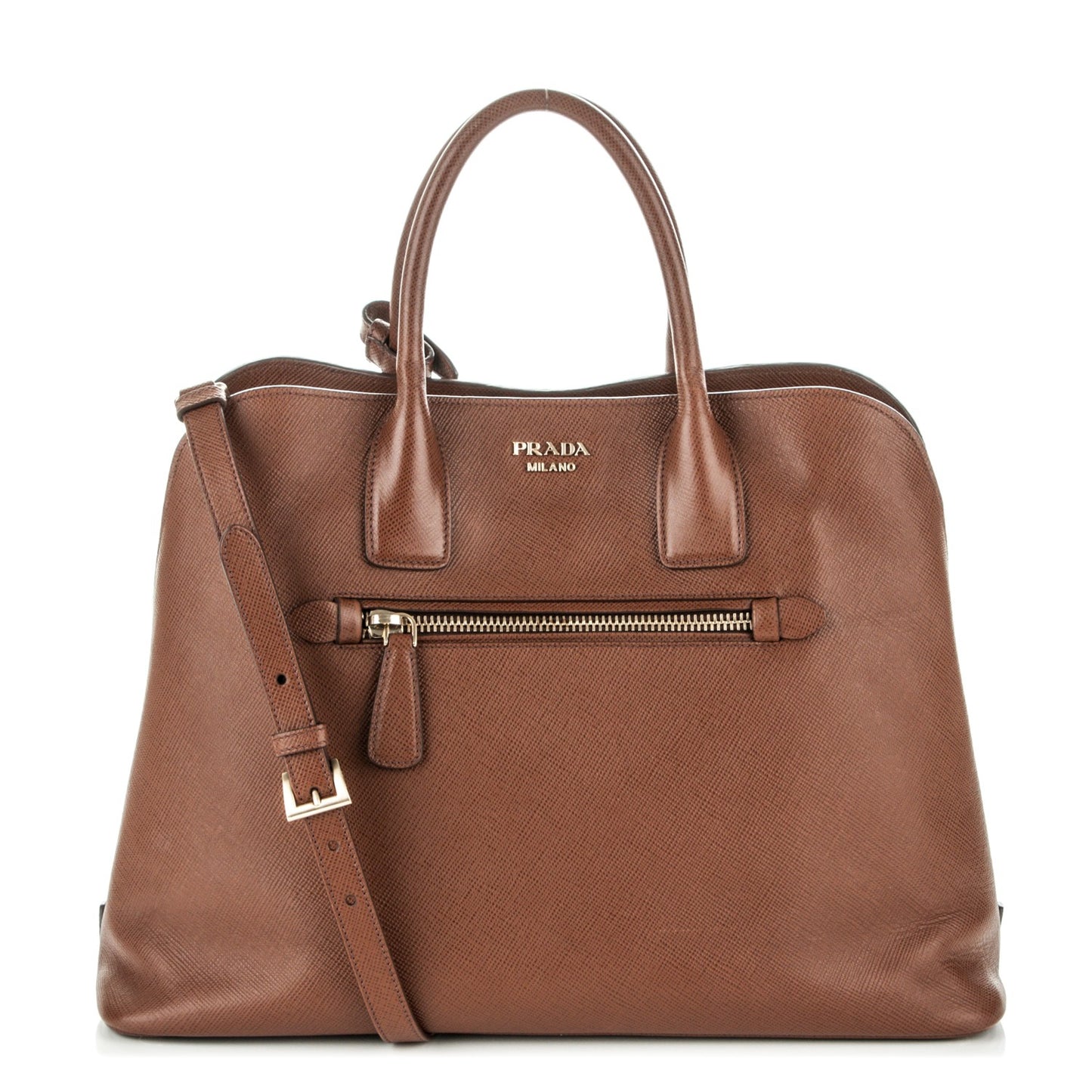 Saffiano Cuir Open Promenade Tote Palissandro