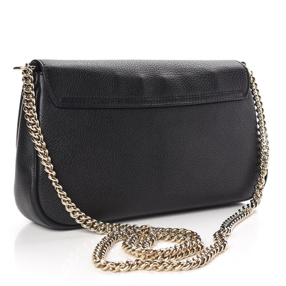 Gucci Pebbled Calfskin Medium Soho Flap Crossbody Black 3 of 9