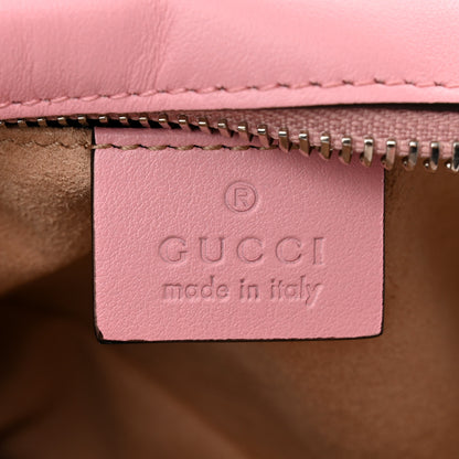 Gucci Calfskin Matelasse Mini GG Marmont Chain Shoulder Bag Wild Rose 6 of 11