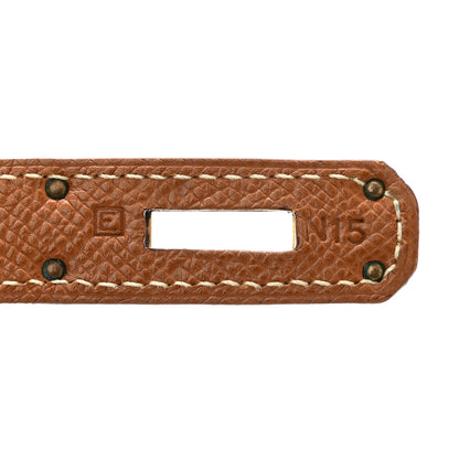 Hermes Courchevel Kelly Sellier 28 Gold 7 of 10