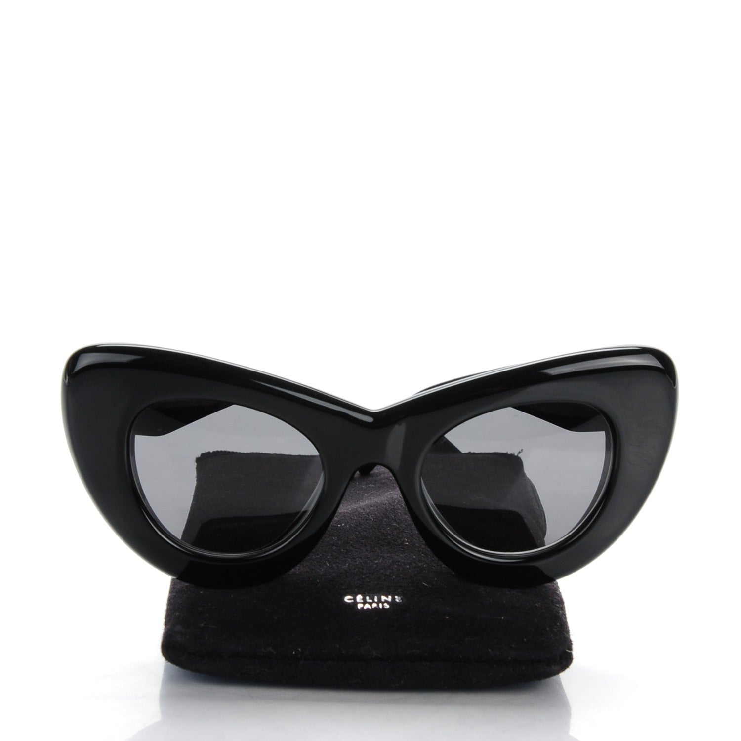 Celine Papillon Cat Eye Sunglasses CL 41055/S Black 6 of 6