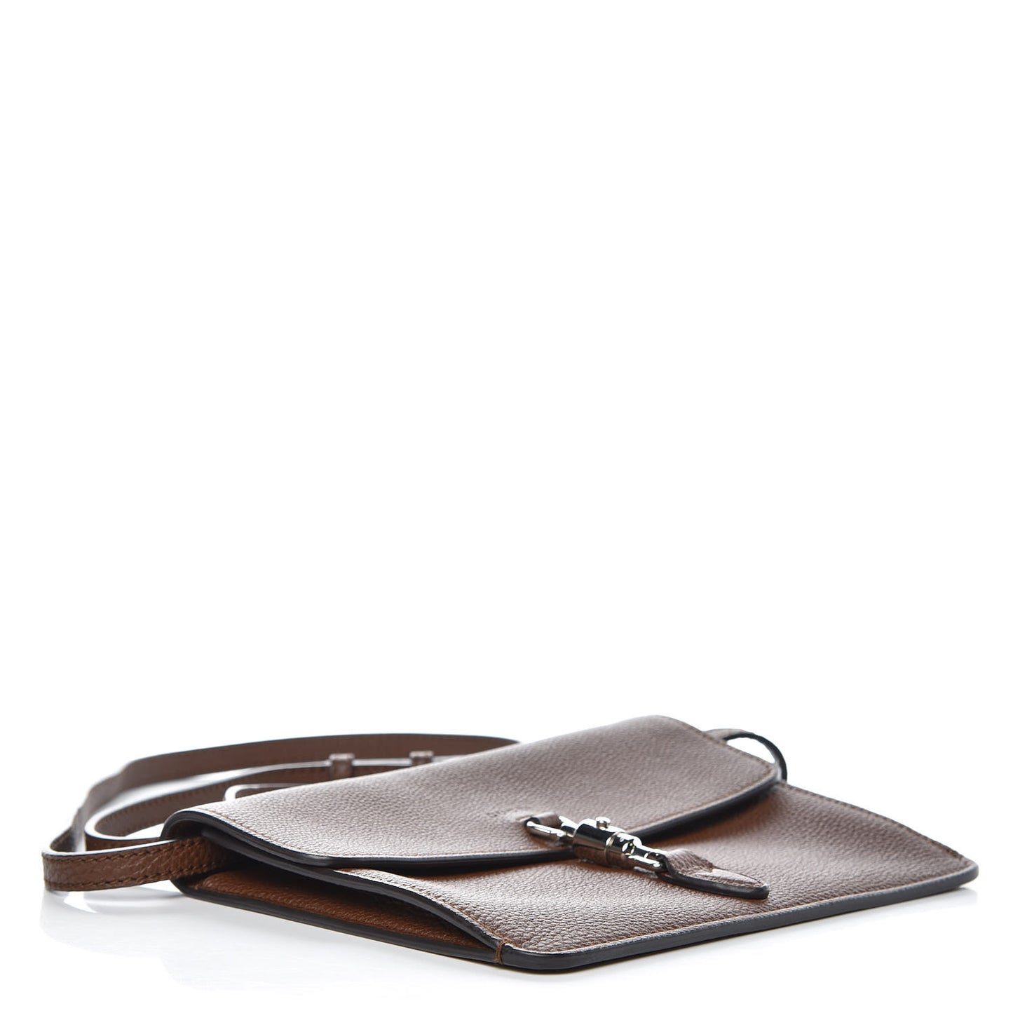 Grand Prix Calfskin Jackie Convertible Shoulder Bag Nut Brown