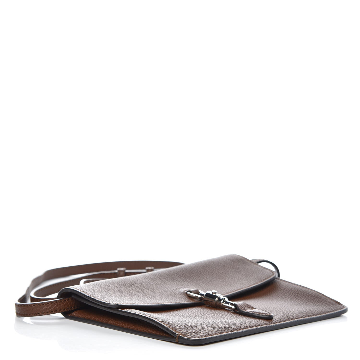 Gucci Grand Prix Calfskin Jackie Convertible Shoulder Bag Nut Brown 4 of 9