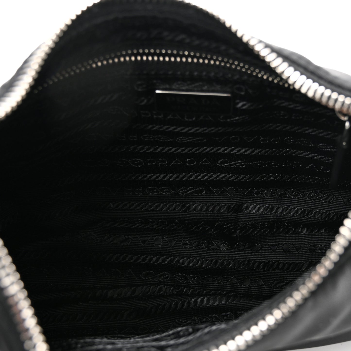 Tessuto Nylon Saffiano Mini Re-Edition 2005 Bag Black