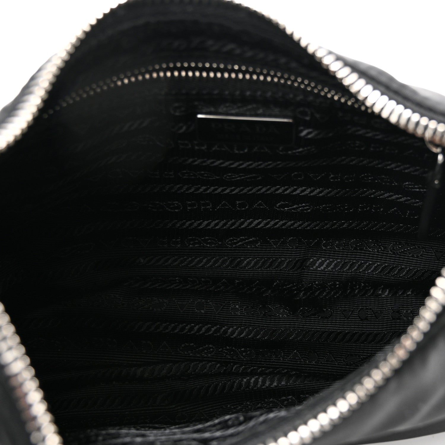 Prada Tessuto Nylon Saffiano Mini Re-Edition 2005 Bag Black 5 of 9