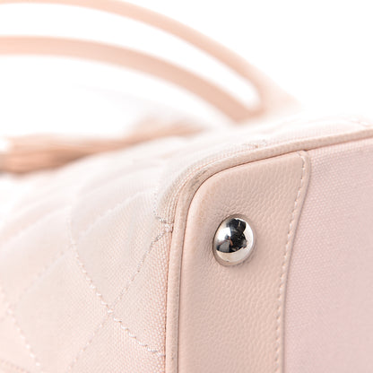 Chanel Canvas Quilted Medallion Tote Light Pink 23 of 27