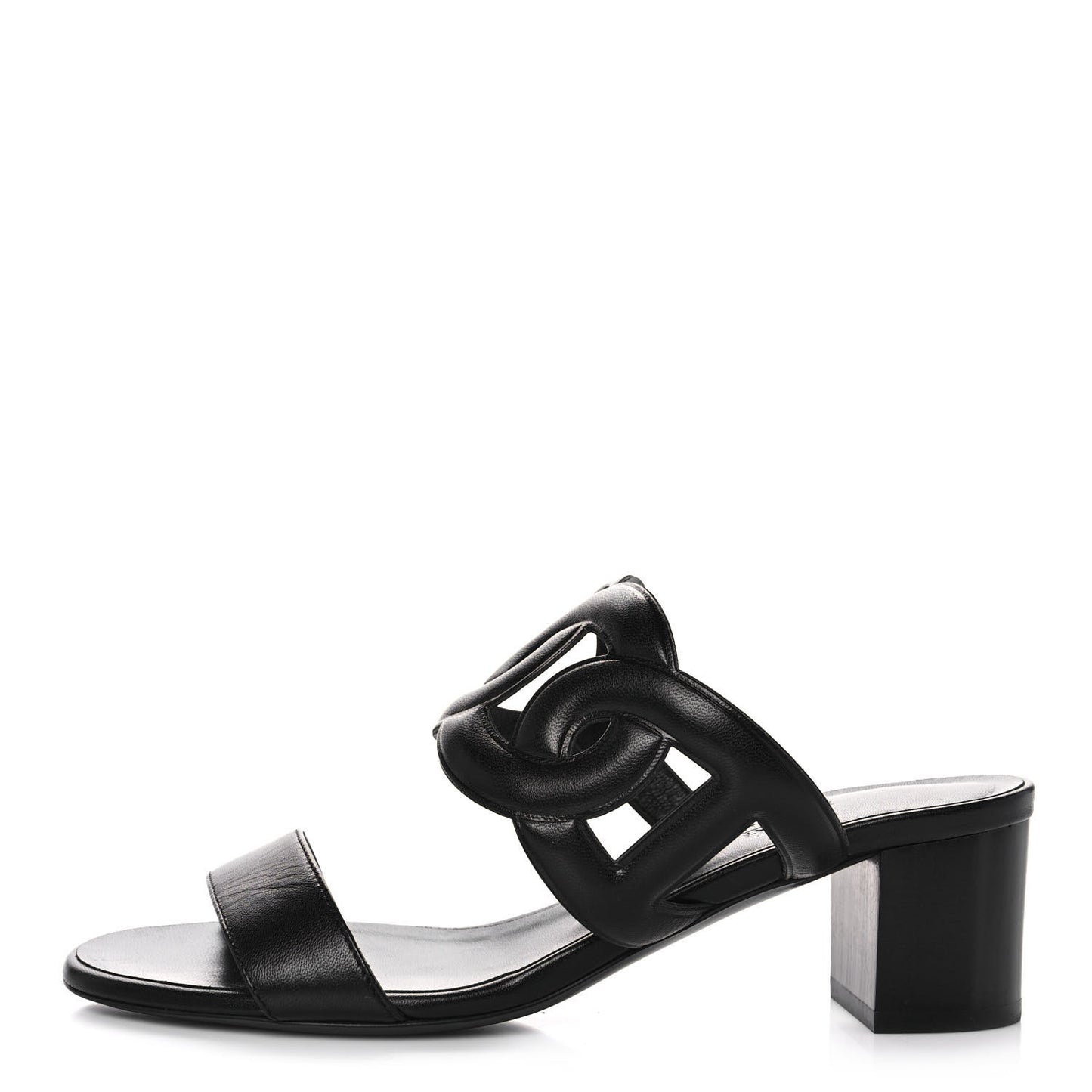 Nappa Bikini Sandals 36 Black