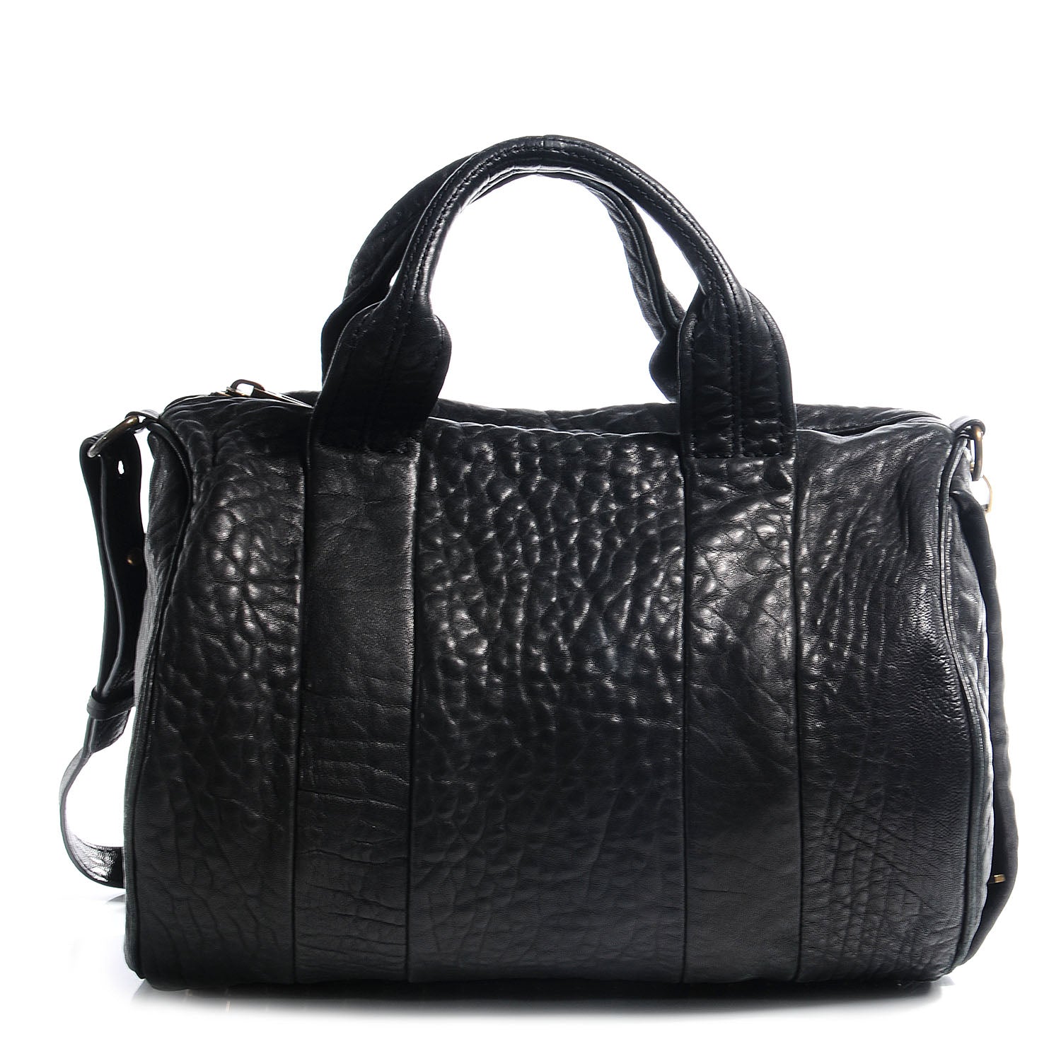 Alexander Wang Leather Rocco Duffel Black With Antique Brass Hardware 1 of 7