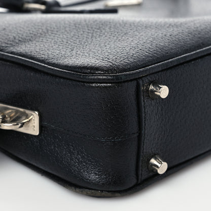 Prada Goatskin Bowling Bag Black 6 of 9