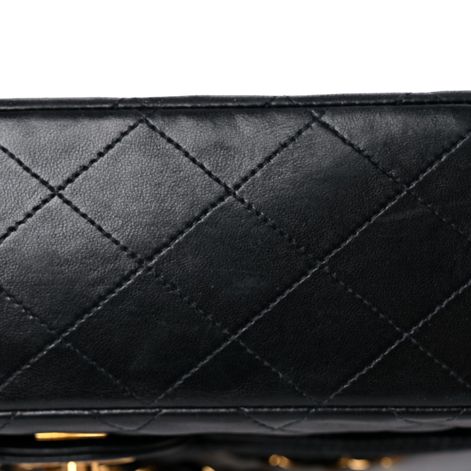 Chanel Lambskin Quilted Medium Double Flap Black 22 of 23