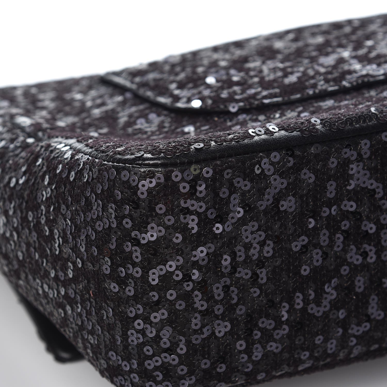 Chanel Sequin Lambskin Jumbo Moonlight on Water Flap Black 11 of 12