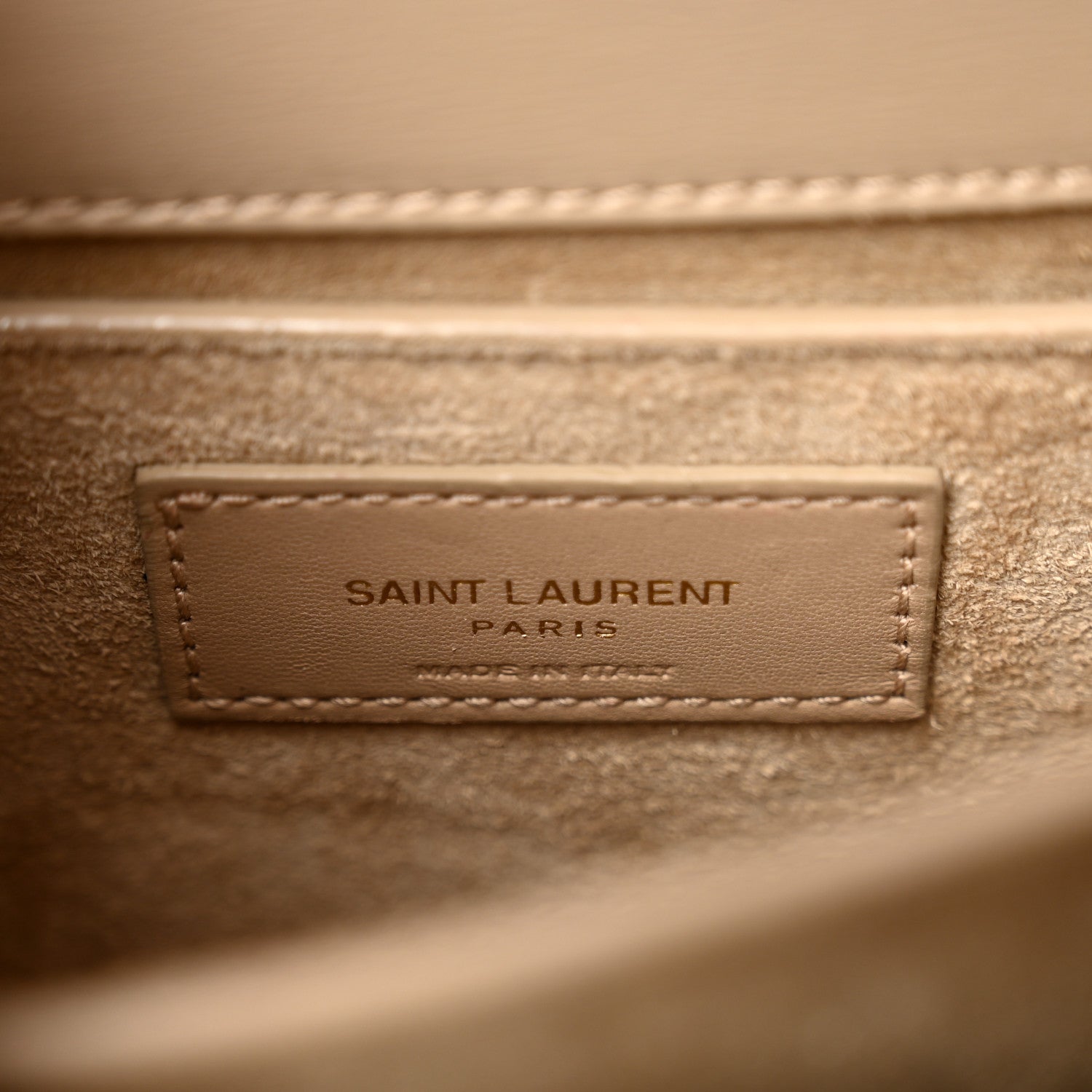Saint Laurent Calfskin Medium Monogram Sunset Dark Beige 6 of 11