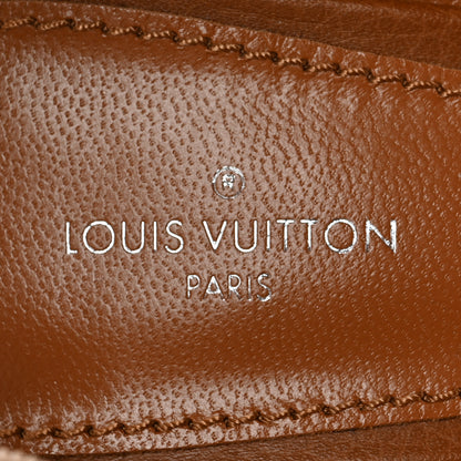 Louis Vuitton Grained Calfskin Horizon Sandals 37.5 Cognac Brown 7 of 8