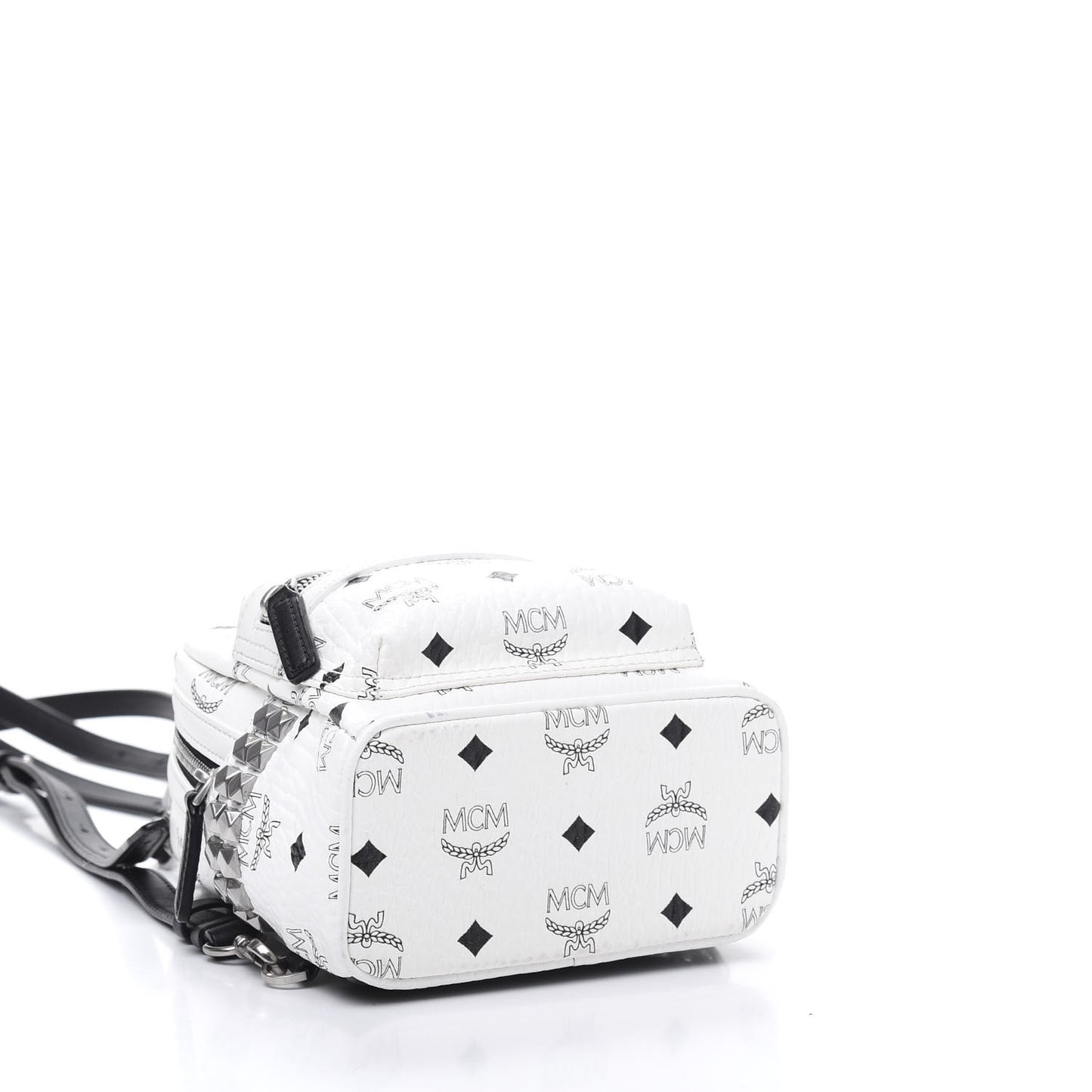 Visetos Studded X-Mini Bebe Boo Backpack White