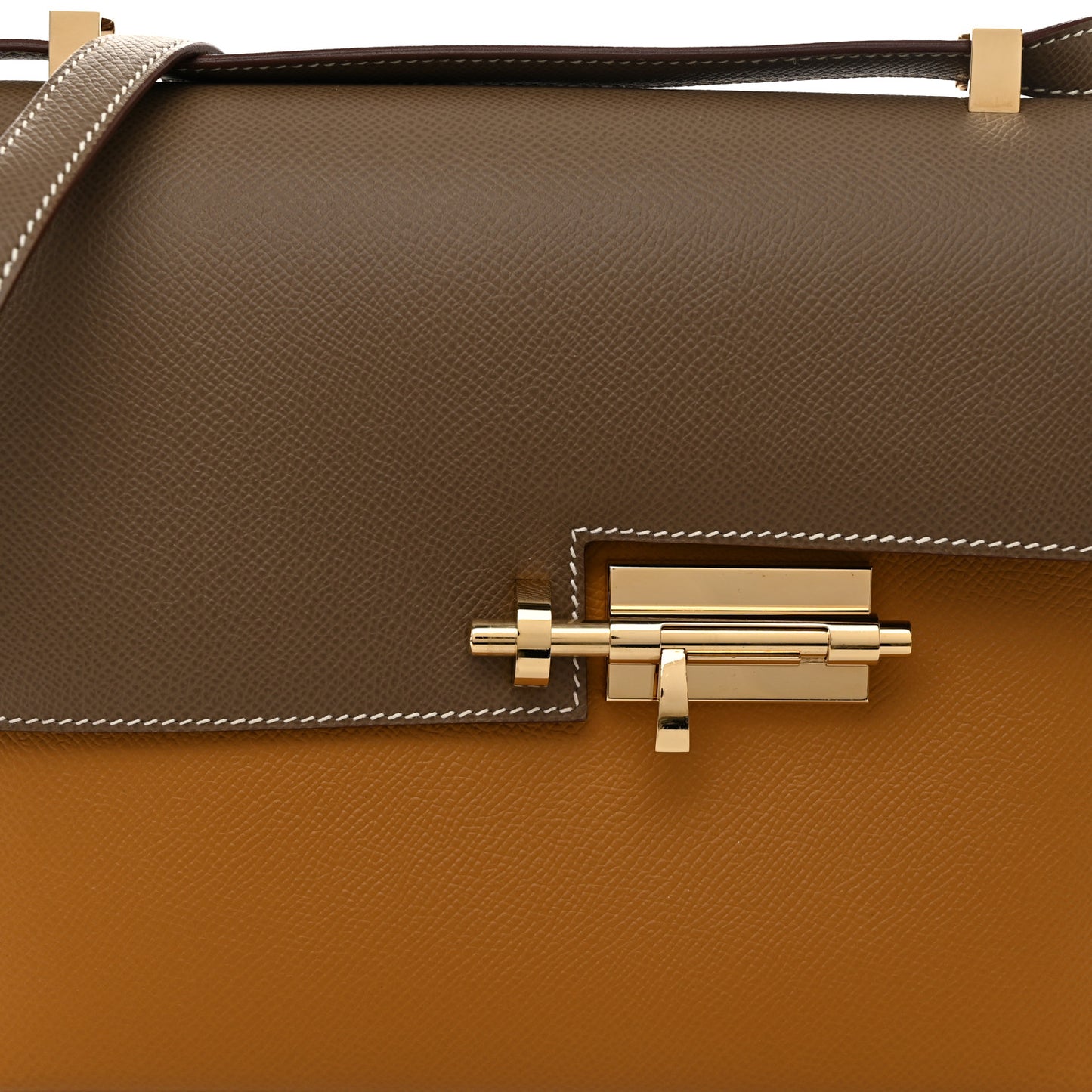 Epsom Bi-Color Verrou 21 Sesame Etoupe