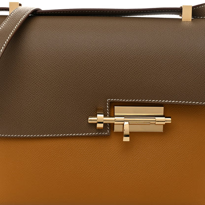 Hermes Epsom Bi-Color Verrou 21 Sesame Etoupe 8 of 10