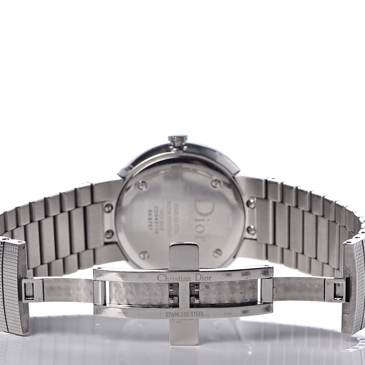 Stainless Steel Diamond Mother of Pearl 33mm La D De Dior Quartz Watch