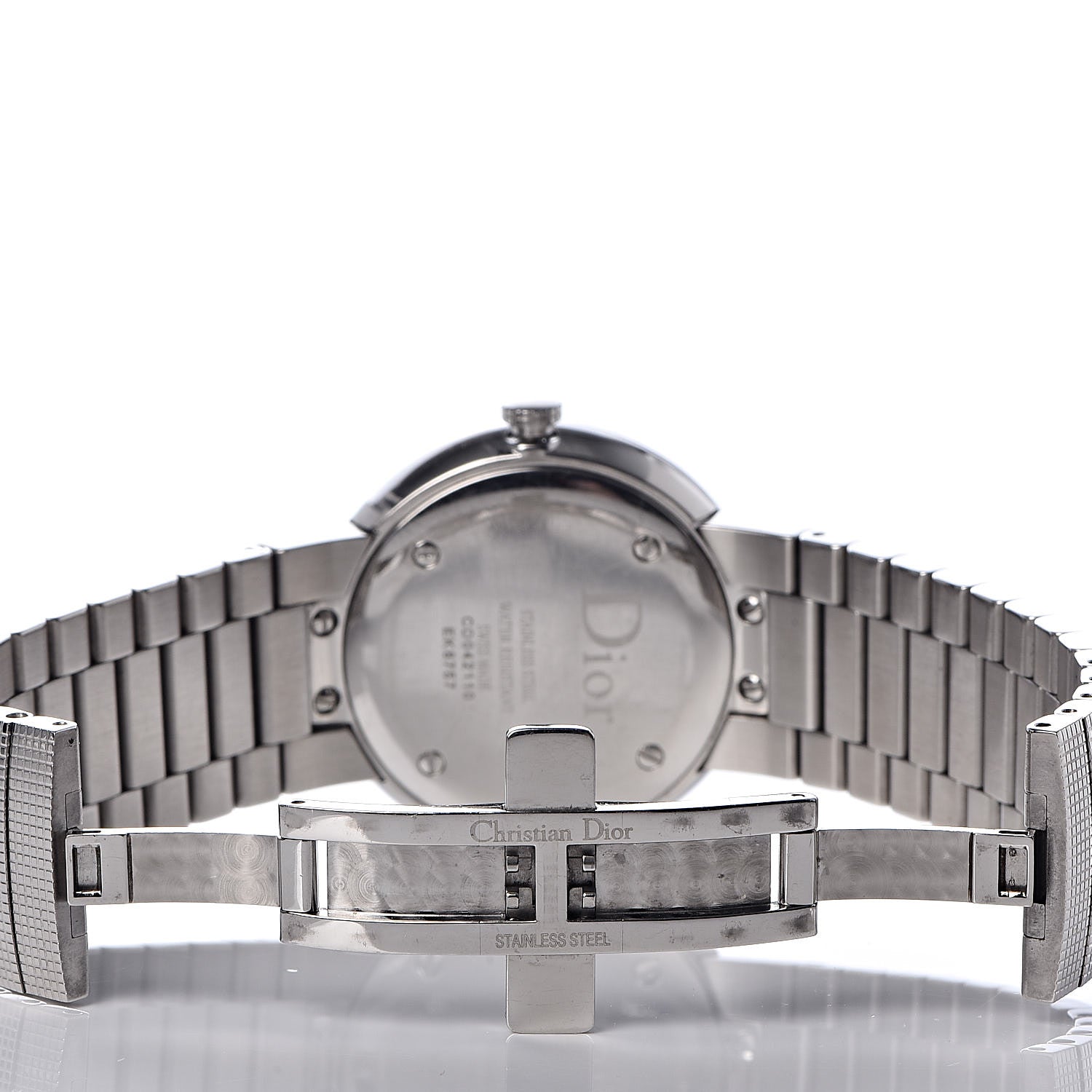 Christian Dior Stainless Steel Diamond Mother of Pearl 33mm La D De Dior Quartz Watch 6 of 10