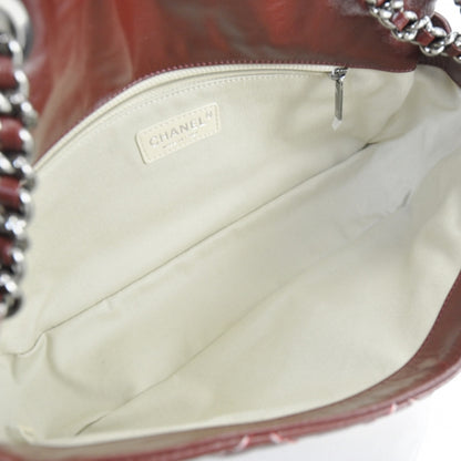 Chanel Leather Double Stitch Flap Red 7 of 11