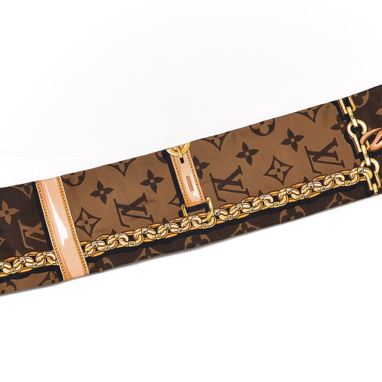 Silk Monogram Confidential Bandeau Brown