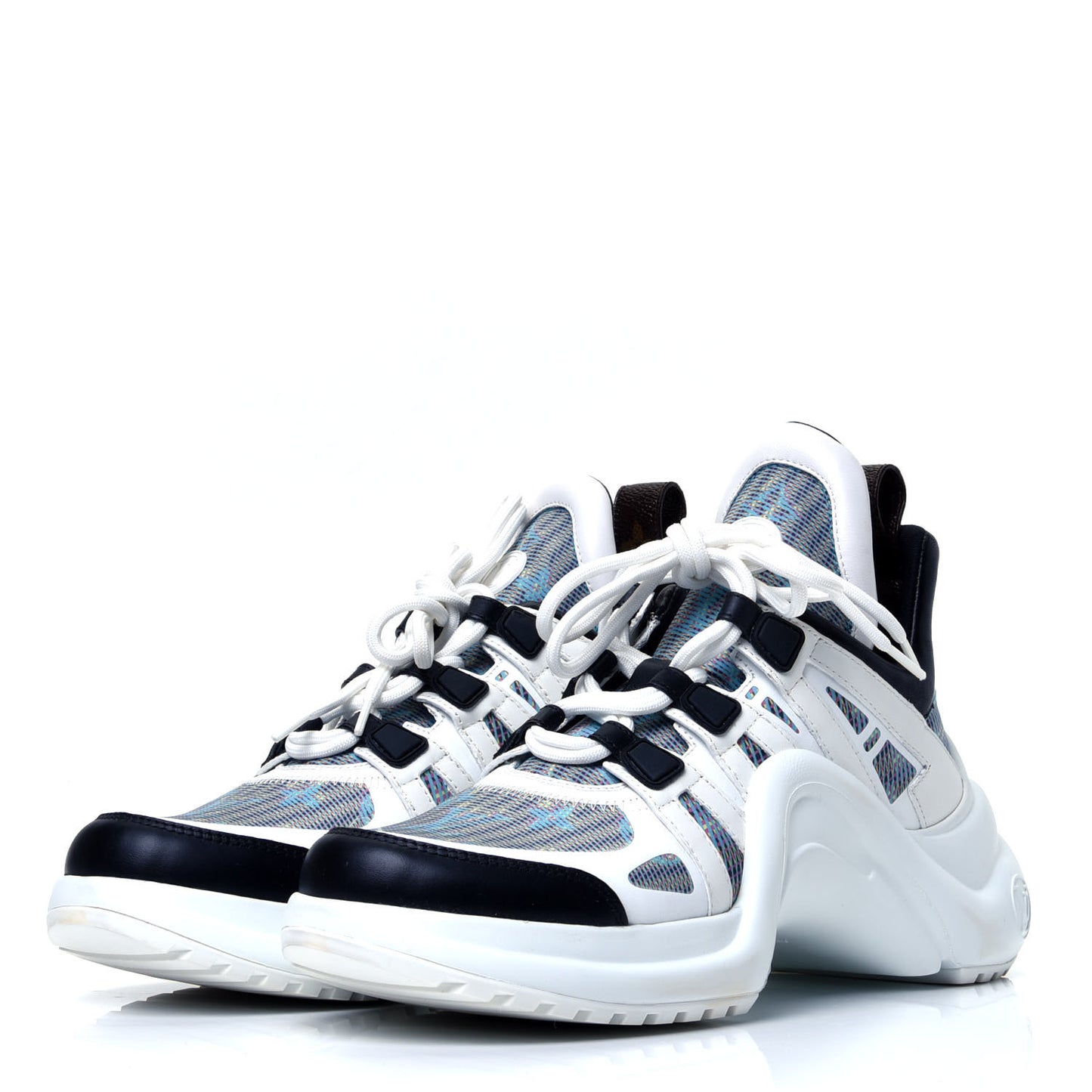 Calfskin Nylon LV Pop Archlight Sneaker 40 Blue