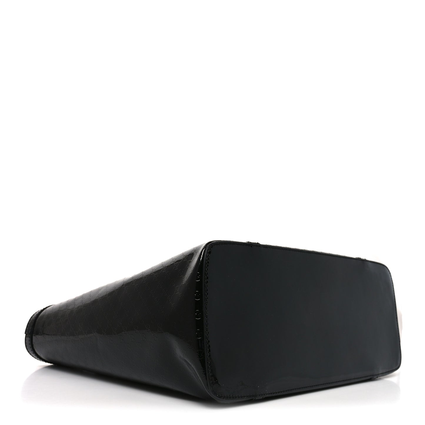 Patent Microguccissima Medium Nice Tote Black