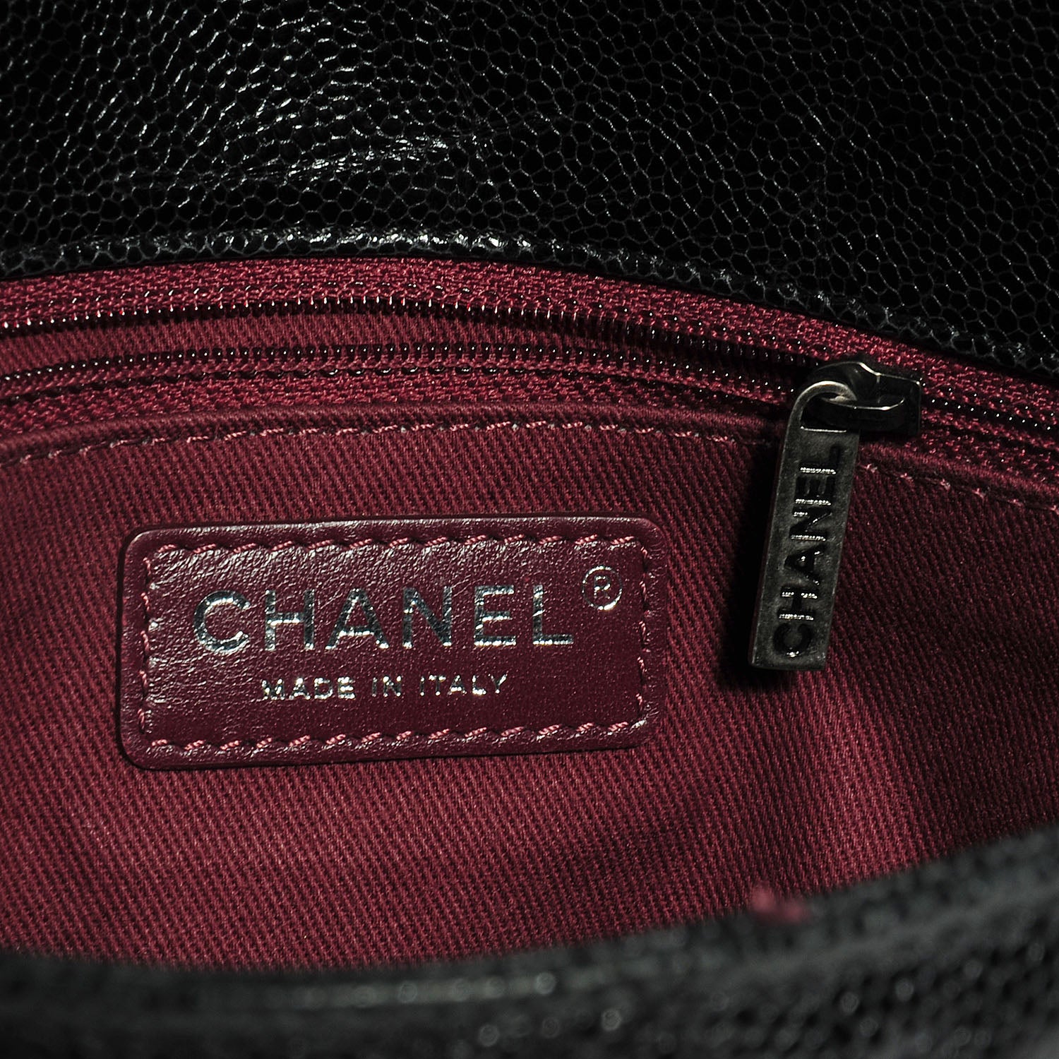 Chanel Crumpled Grained Calfskin CC Crave Jumbo Flap Black 7 of 8