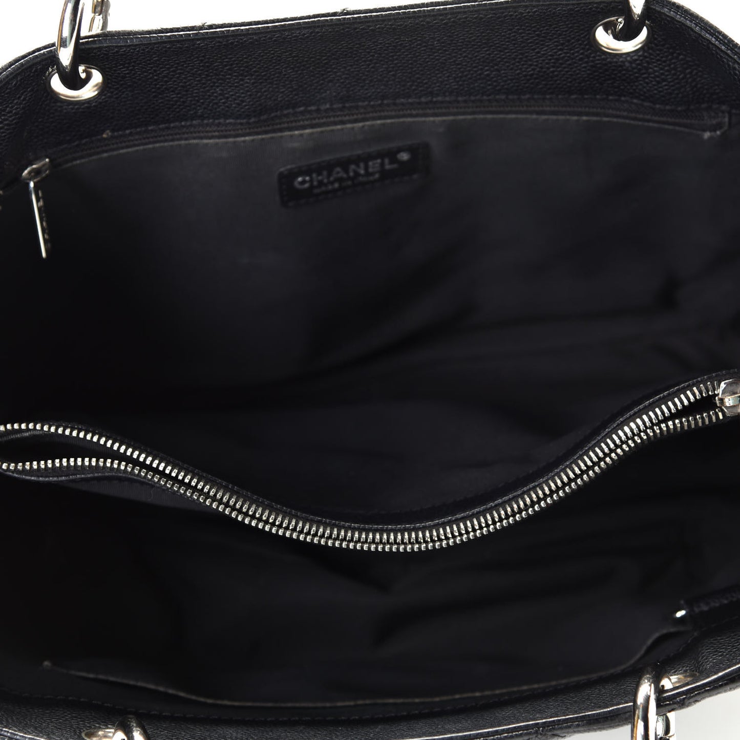 Caviar Quilted Grand Shopping Tote GST Black