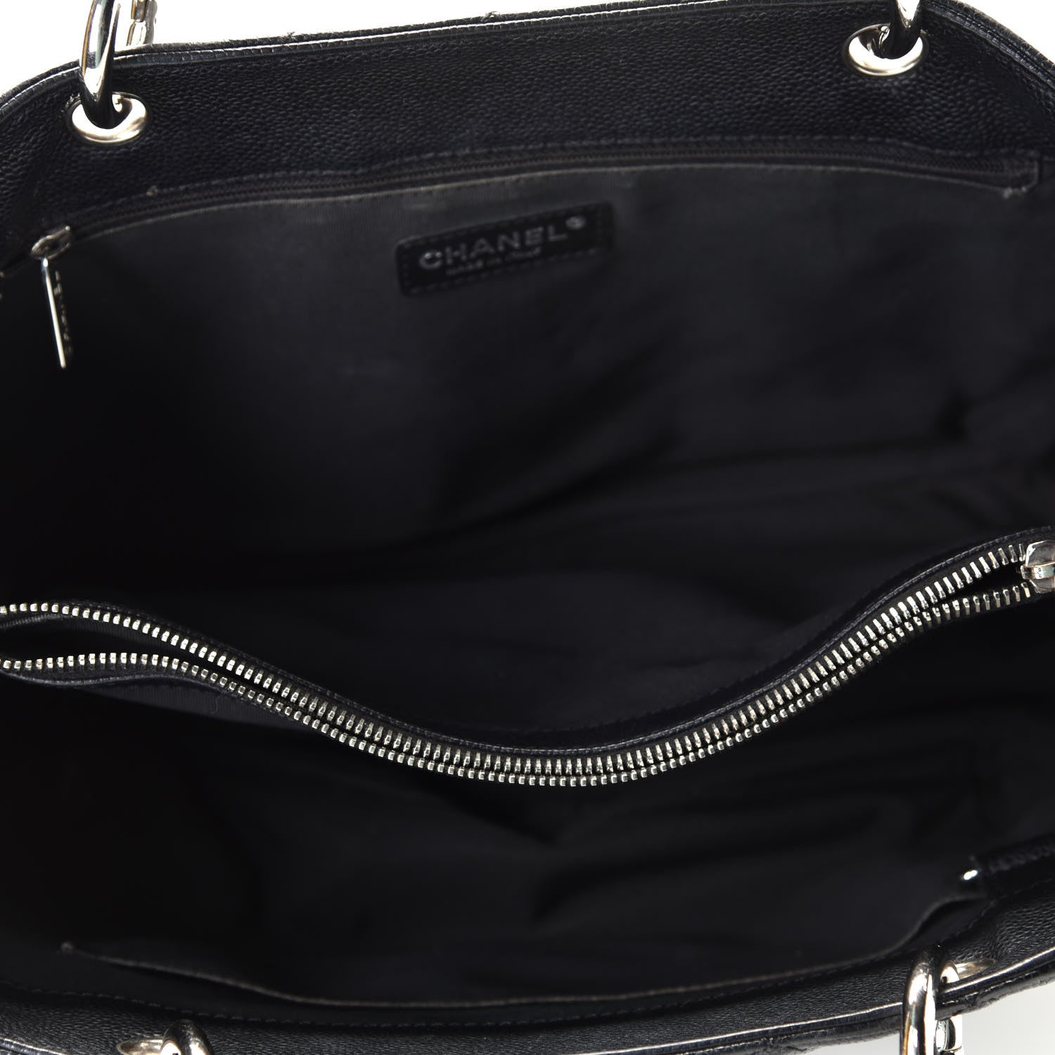 Chanel Caviar Quilted Grand Shopping Tote GST Black 4 of 5