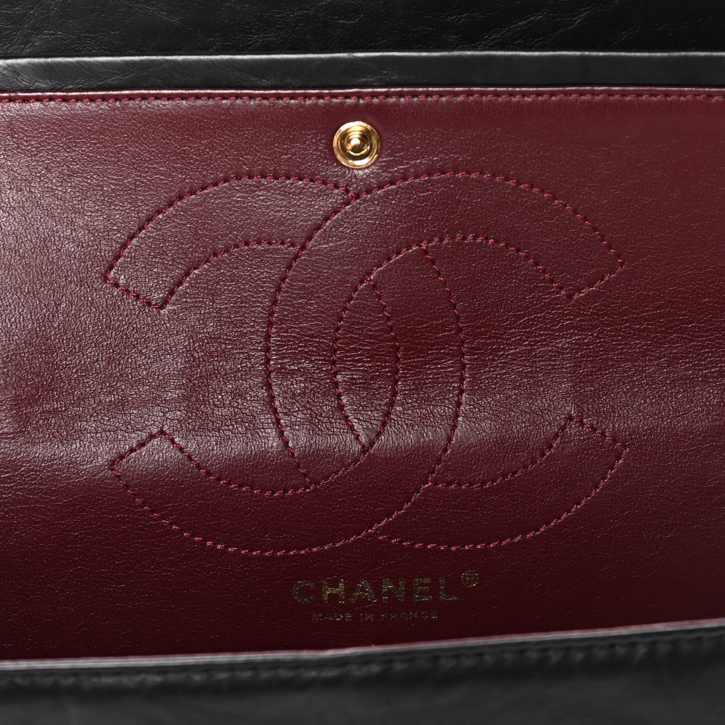 Aged Calfskin Quilted 2.55 Reissue 226 Flap Black