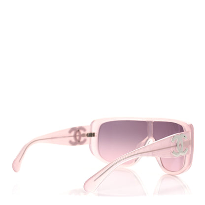 Chanel Acetate Shield Sunglasses 5495A Light Pink 4 of 10