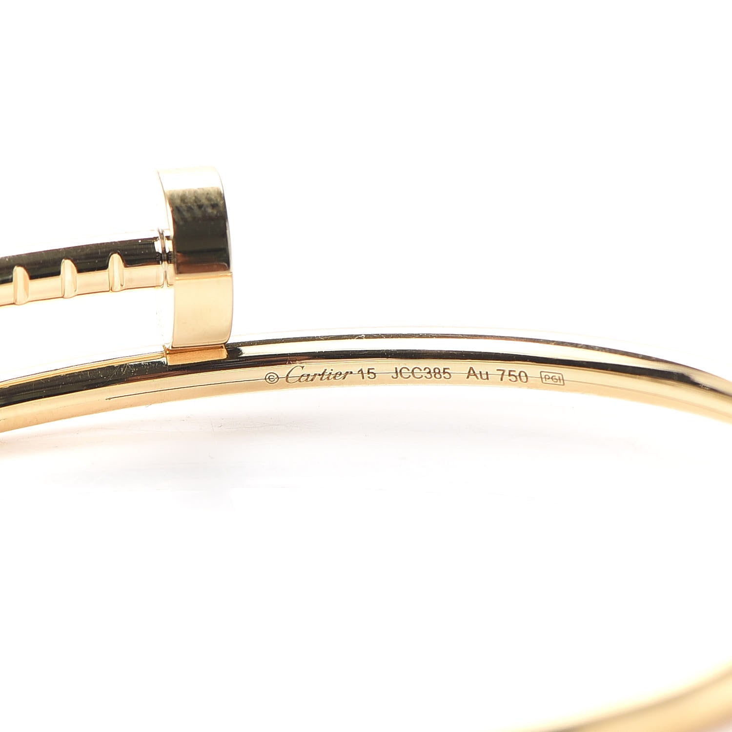 Cartier 18K Yellow Gold Small Juste Un Clou Bracelet 15 4 of 6