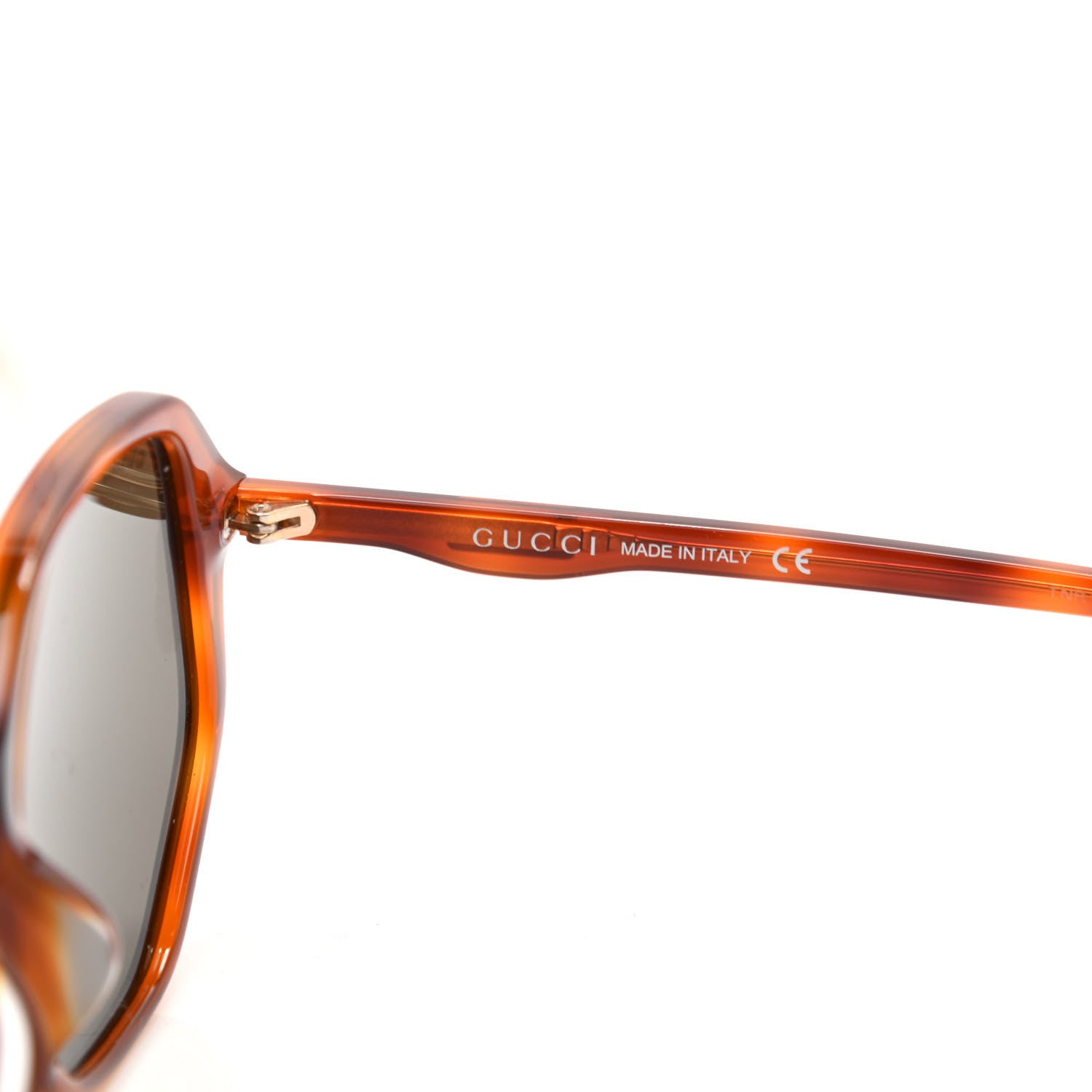 Gucci Acetate Round Sunglasses GG0258SA Tortoise 5 of 7