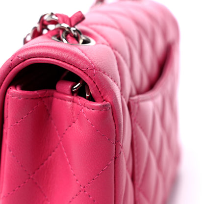 Chanel Lambskin Quilted Mini Rectangular Flap Fuchsia 13 of 14