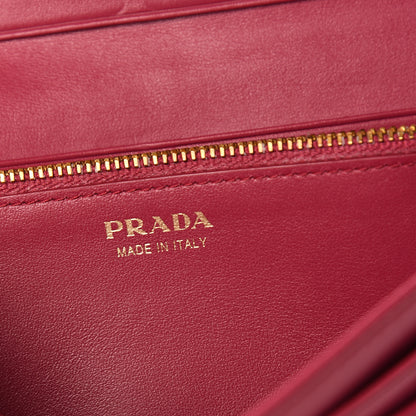 Prada Tessuto Nylon Quilted Continental Flap Wallet Ibisco 5 of 6