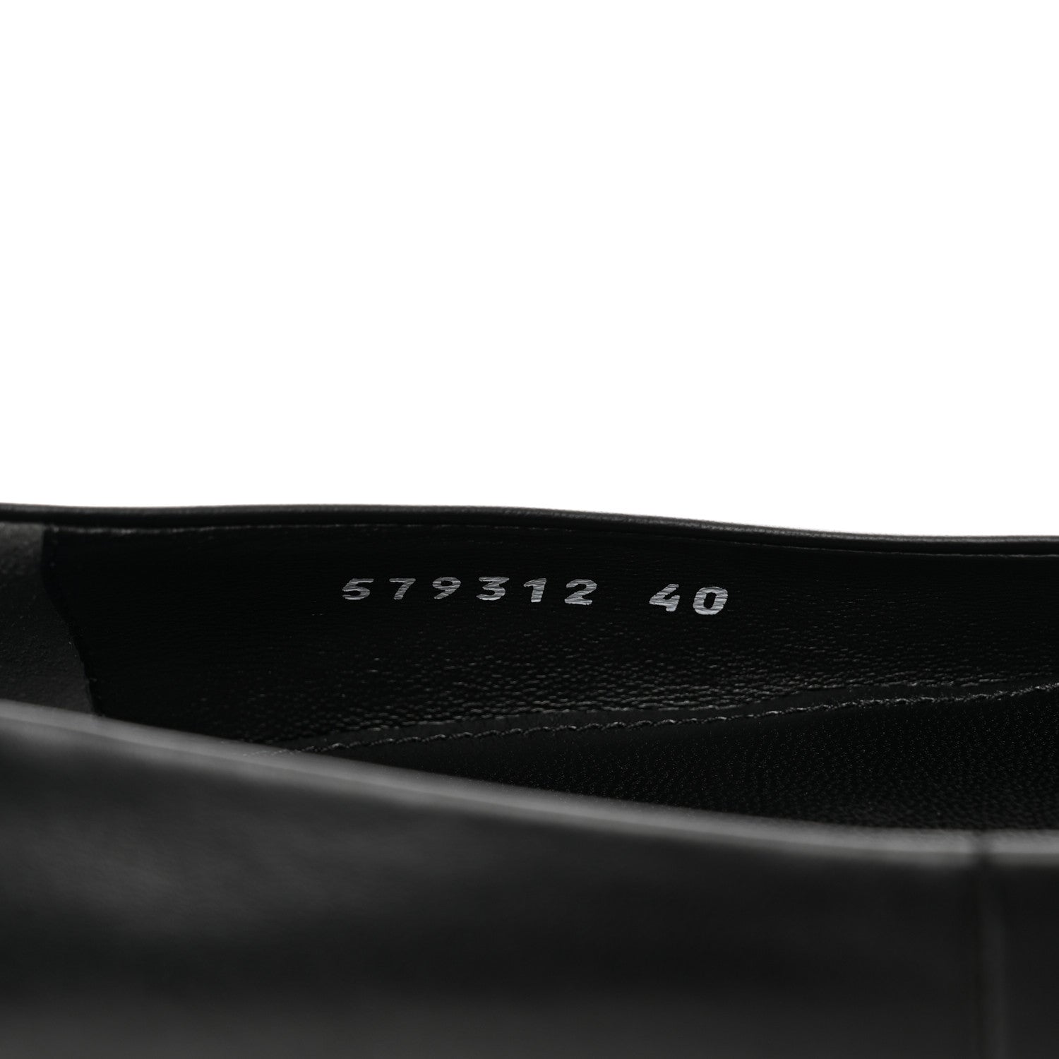 Balenciaga Nappa BB Knife Pointy Toe Ballerina Flats 40 Black 8 of 9
