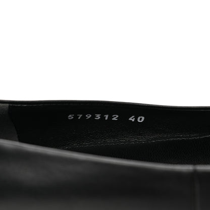 Balenciaga Nappa BB Knife Pointy Toe Ballerina Flats 40 Black 8 of 9