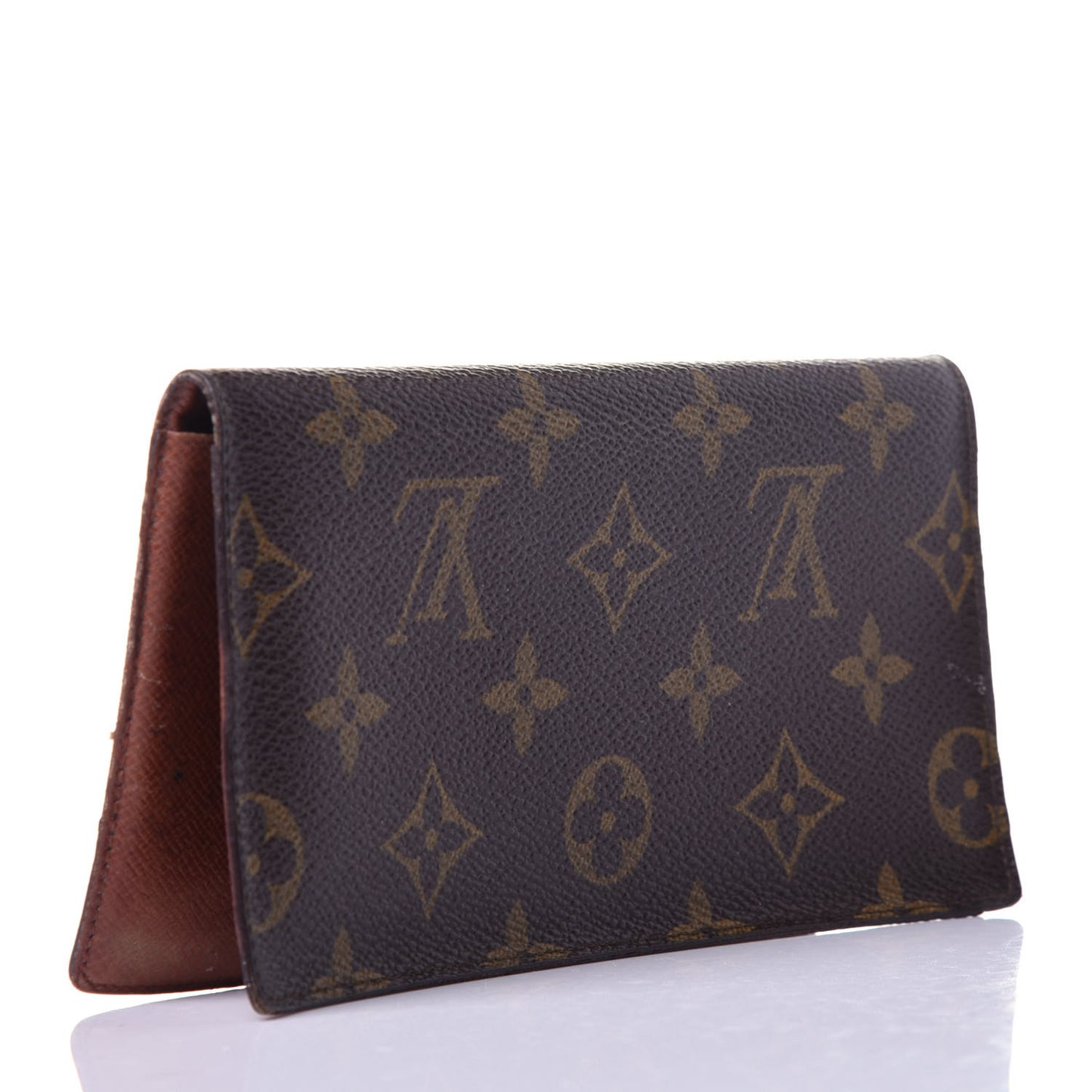 Monogram Simple Checkbook Holder Wallet Cover