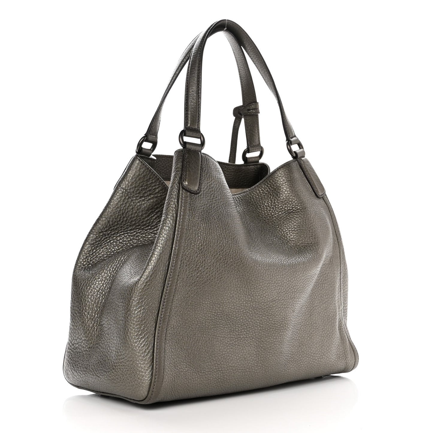 Metallic Cellarius Calfskin Medium Soho Shoulder Bag Sasso
