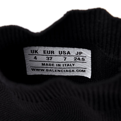 Balenciaga Neoprene Knit Womens Speed Sneakers 37 Black White 10 of 11