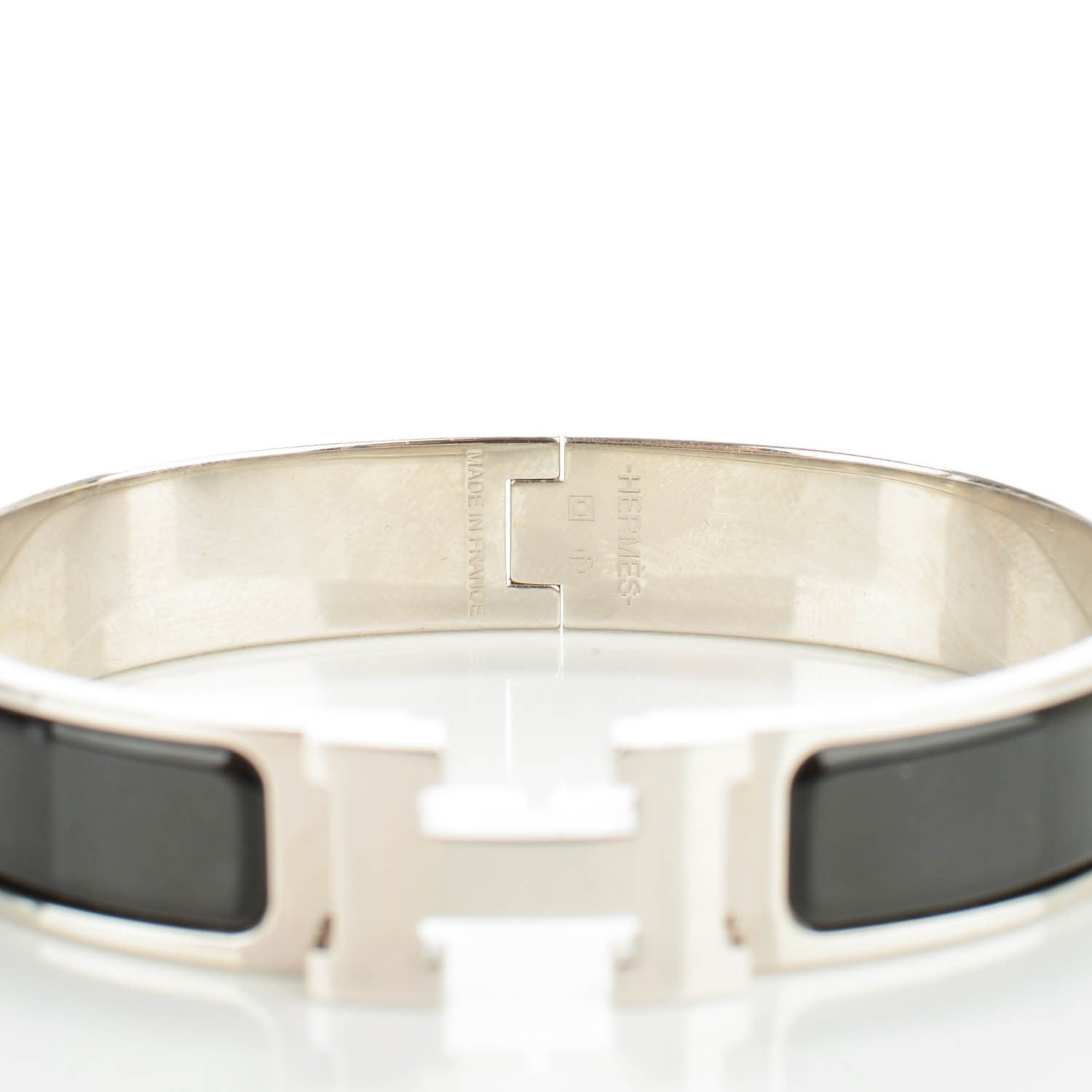 Hermes Enamel Narrow Clic Clac H Bracelet PM Black 3 of 6