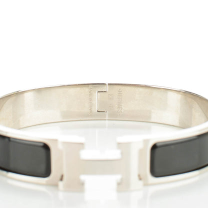 Hermes Enamel Narrow Clic Clac H Bracelet PM Black 3 of 6