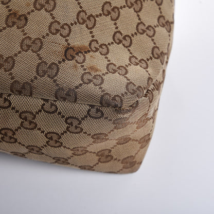 Gucci Monogram Medium Horsebit Chain Hobo Dark Brown 12 of 14