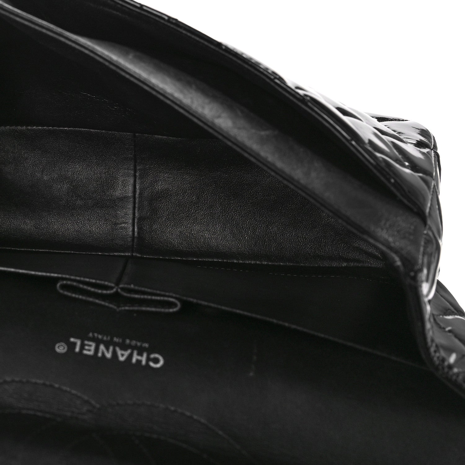 Chanel Patent Quilted Jumbo Double Flap Black 5 of 13