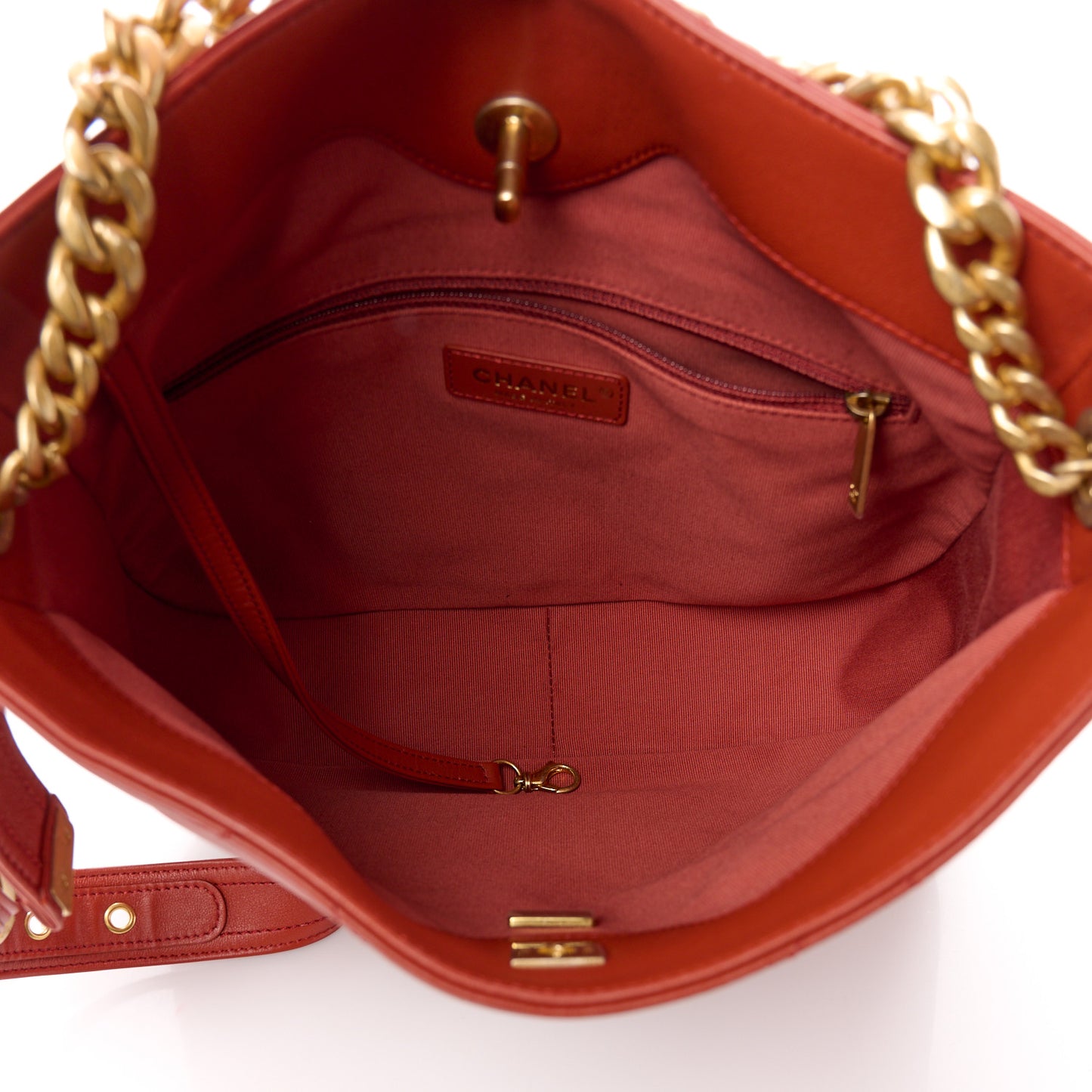 Calfskin Stitched Easy Mood Hobo Brown